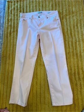 Nine West Pastel Pink Straight Leg Jeans